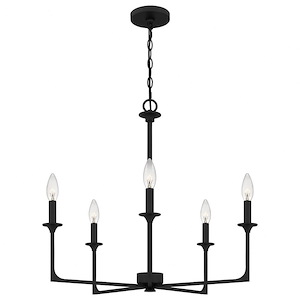 Prescott - 5 Light Chandelier In Transitional Style-24 Inches Tall and 26 Inches Wide - 1270374