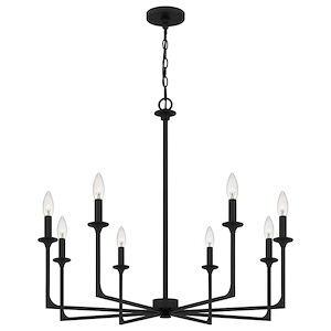 Prescott - 8 Light Chandelier In Transitional Style-28 Inches Tall and 32 Inches Wide - 1270456