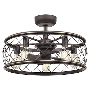 Dury - 40W 5 LED Fandelier in Transitional style - 22 Inches wide by 9.75 Inches high - 1011200