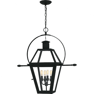 Rue De Royal - 4 Light Outdoor Hanging Lantern-29.5 Inch Tall and 27.5 Inch Wide - 1363681