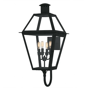 Rue De Royal - 4 Light Outdoor Wall Lantern-29.5 Inch Tall and 13.5 Inch Wide - 1363683