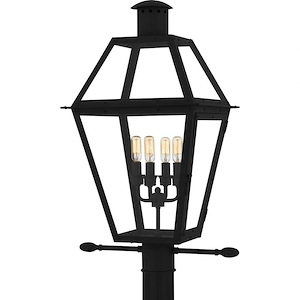 Rue De Royal - 4 Light Outdoor Post Lantern-26 Inch Tall and 17 Inch Wide - 1363684