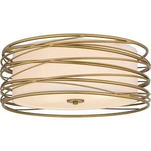 Spiral - 3 Light Semi-Flush Mount-10.25 Inches Tall and 20 Inches Wide - 1325627