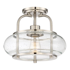Trilogy - 1 Light Small Semi-Flush Mount - 10 Inches high - 438645