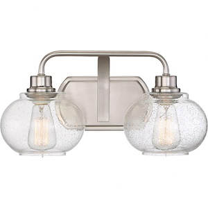 Trilogy 2 Light Transitional Medium Bath Vanity Approved for Damp Locations - 8.25 Inches high - 532330