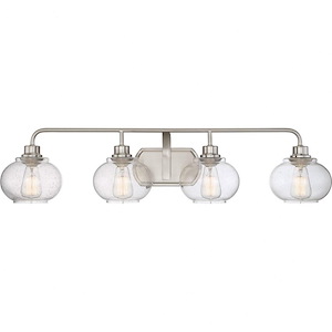 Trilogy 4 Light Transitional Extra Large Bath Vanity Approved for Damp Locations - 8.25 Inches high - 532328