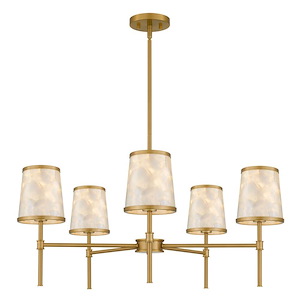 Windley - 15W 5 LED Chandelier-13.5 Inch Tall and 32 Inch Wide - 1394052