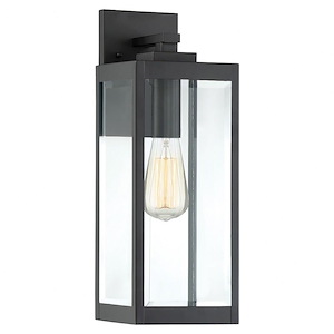 Westover 1-Light Medium Outdoor Wall Lantern in Transitional Style 17 Inches Tall and 6 Inches Wide - 1011364