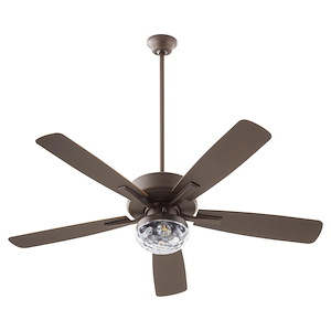Ovation - 5 Blade Patio Ceiling Fan with Light Kit-17.75 Inches Tall and 52 Inches Wide - 1295063