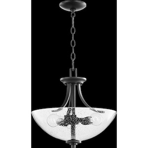 Reyes - 3 Light Dual Mount Pendant in Quorum Home Collection style - 15.5 inches wide by 15.75 inches high - 906763