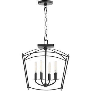 Mantle - 4 Light Convertible Pendant-16 Inches Tall and 14.5 Inches Wide - 1306040