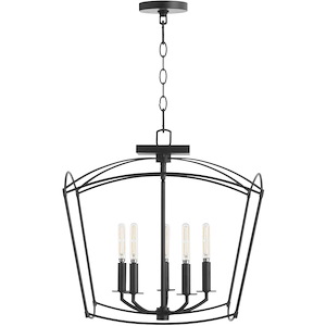 Mantle - 5 Light Convertible Pendant-19 Inches Tall and 18.5 Inches Wide - 1305799