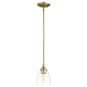 Enclave - 1 Light Mini Pendant in Quorum Home Collection style - 5.5 inches wide by 7 inches high - 616418