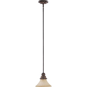 Madeleine - 1 Light Mini Pendant in Traditional style - 9 inches wide by 10.75 inches high - 141313