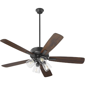 Ovation - 5 Blade Ceiling Fan with Light Kit-18.25 Inches Tall and 52 Inches Wide - 1306083