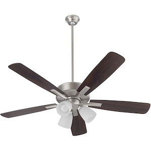 Ovation - 5 Blade Ceiling Fan with Light Kit-18.25 Inches Tall and 52 Inches Wide - 1306083