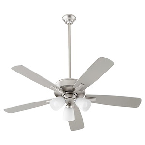 Ovation - 5 Blade Ceiling Fan with Light Kit In Transitional Style-18.25 Inches Tall and 52 Inches Wide - 1106045