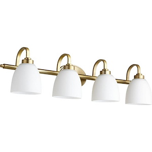 Reyes - 4 Light Bath Vanity in Quorum Home Collection style - 33.5 inches wide by 8 inches high - 906755