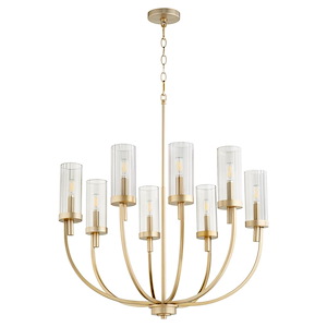 Ladin - 8 Light Chandelier In Transitional Style-21 Inches Tall and 28 Inches Wide - 1106112