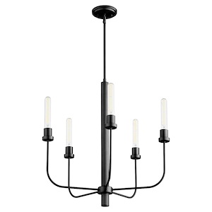 Sheridan - 5 Light Chandelier In Soft Contemporary Style-25 Inches Tall and 24.5 Inches Wide - 1106122
