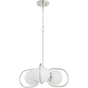 Belmont - 3 Light Chandelier In Mid-Century Modern Style-7.5 Inches Tall and 22.5 Inches Wide - 1305757