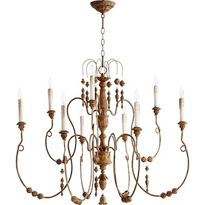 Salento - 9 Light 2-Tier Chandelier in Transitional style - 40.5 inches wide by 32 inches high - 906788