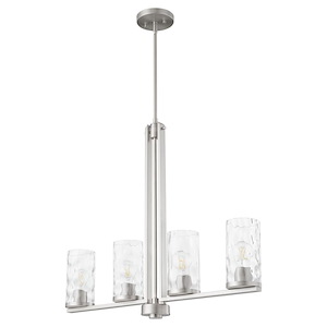 Steinway - 4 Light Linear Chandelier In Contemporary Style-26 Inches Tall and 3.75 Inches Wide - 1305852