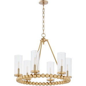 Lee Boulevard - 6 Light Chandelier-25 Inches Tall and 28 Inches Wide - 1302618