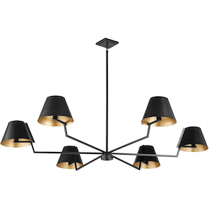 Bliss - 6 Light Chandelier-14.5 Inches Tall and 60 Inches Wide - 1344528