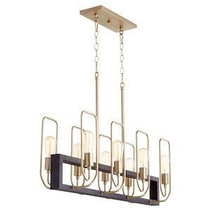 Howe - 8 Light Linear Chandelier In Transitional Style-13.25 Inches Tall and 9 Inches Wide - 1106154