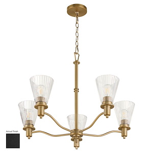 Lawton - 5 Light Chandelier-22 Inch Tall and 28 Inch Wide - 1367039