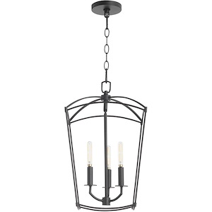 Mantle - 3 Light Entry Foyer-20.5 Inches Tall and 12 Inches Wide - 1305905