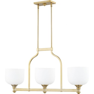Richmond - 3 Light Down Island in Quorum Home Collection style - 8 inches wide by 20.5 inches high - 1218334