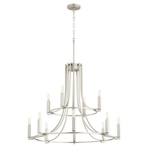 Olympus - 12 Light Chandelier In Soft Contemporary Style-27.25 Inches Tall and 32 Inches Wide - 1106171