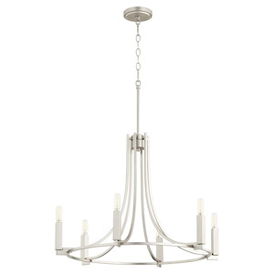 Olympus - 6 Light Chandelier In Soft Contemporary Style-20.75 Inches Tall and 27 Inches Wide - 1106172