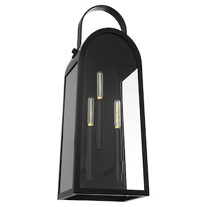 Rossi - 3 Light Outdoor Wall Lantern-25 Inches Tall and 9.25 Inches Wide - 1344535