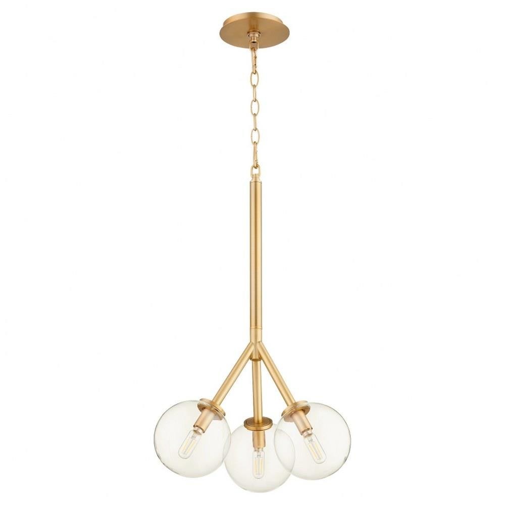 Quorum Lighting 8132380 Rovi 3 Light Pendant In MidCentury