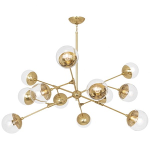 Celeste 12-Light Chandelier 50.5 Inches Wide and 25 Inches Tall - 965074