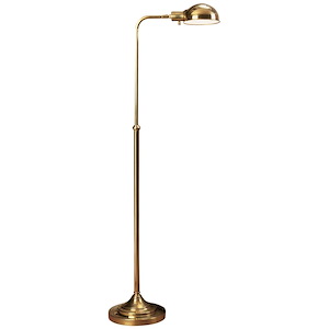 Kinetic Brass 1-Light Floor Lamp 37.5 Inches Tall - 68218