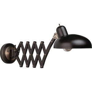 Bruno 1-Light Swing-Arm Wall Light 8 Inches Wide and 10.5 Inches Tall - 68227