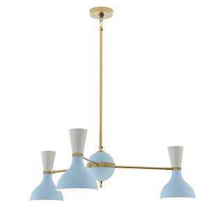 Clare - 3 Light Chandelier-10.19 Inch Tall and 27.75 Inch Wide - 1372307