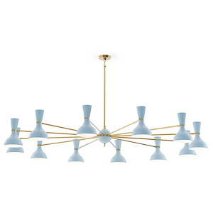 Clare - 12 Light Chandelier-10.19 Inch Tall and 76 Inch Wide - 1378204
