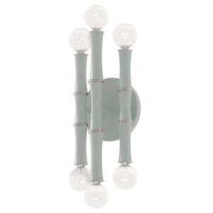 Kane - 6 Light Up/Down Wall Sconce-12 Inch Tall and 5.25 Inch Wide - 1378181