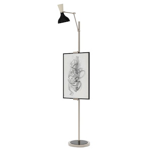 Clare - 1 Light Floor Easel-76 Inch Tall and 13.5 Inch Wide - 1378217