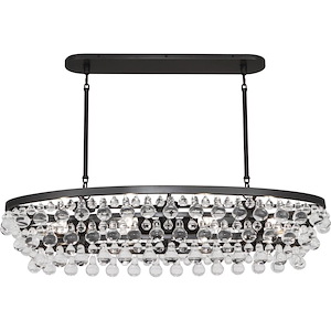 Bling 8-Light Chandelier 42.75 Inches Wide and 9.75 Inches Tall - 447436