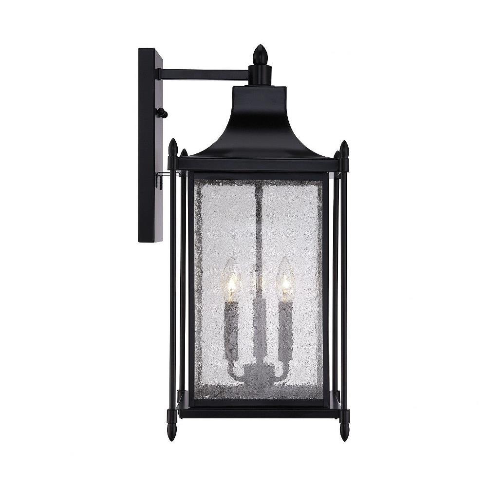 Savoy House 53453BK 3 Light Outdoor Wall LanternTransitional