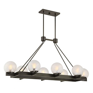Darien - 8 Light Linear Chandelier-22.25 Inch Tall and 19.75 Inch Wide - 1366697