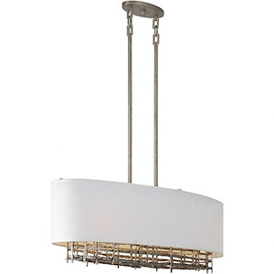 Cameo - 4 Light Linear Chandelier In Modern Style-12.13 Inches Tall and 14 Inches Wide - 1300611