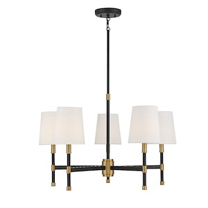 Brody - 5 Light Chandelier In Traditional Style-18 Inches Tall and 28 Inches Wide - 1105848
