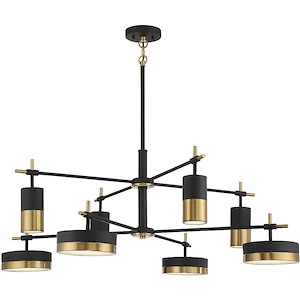 Ashor - 56W 8 Led Chandelier In Contemporary Style-15 Inches Tall And 42 Inches Wide - 1217143